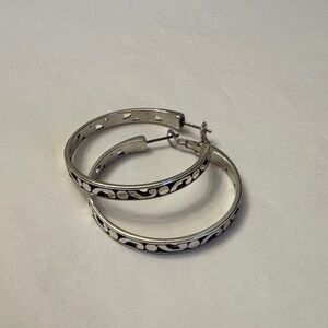 Brighton Silver Hoop Earrings